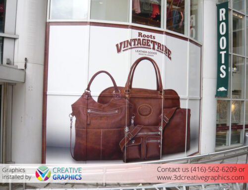 STOREFRONT VINYL GRAPHICS: ROOTS, CANADA
