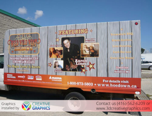Truck Graphics Wrap for Hoedown.ca by Magna Community