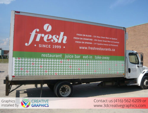 Truck Graphics Wrap for the Fresh Restaurants in Toronto