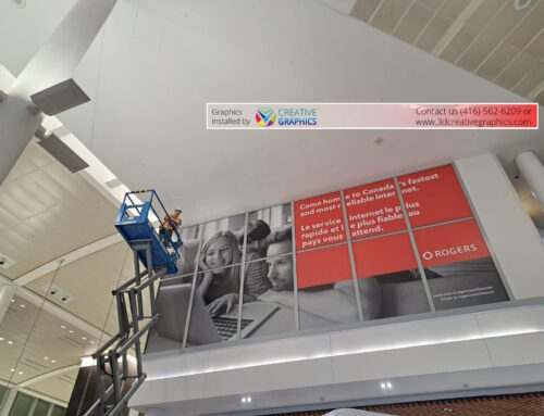 Window Signs Installation at Toronto Pearson International